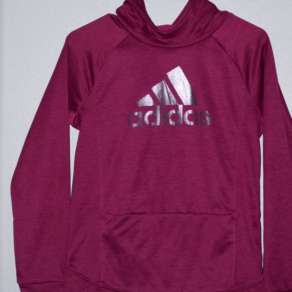 Pink adidas pull over